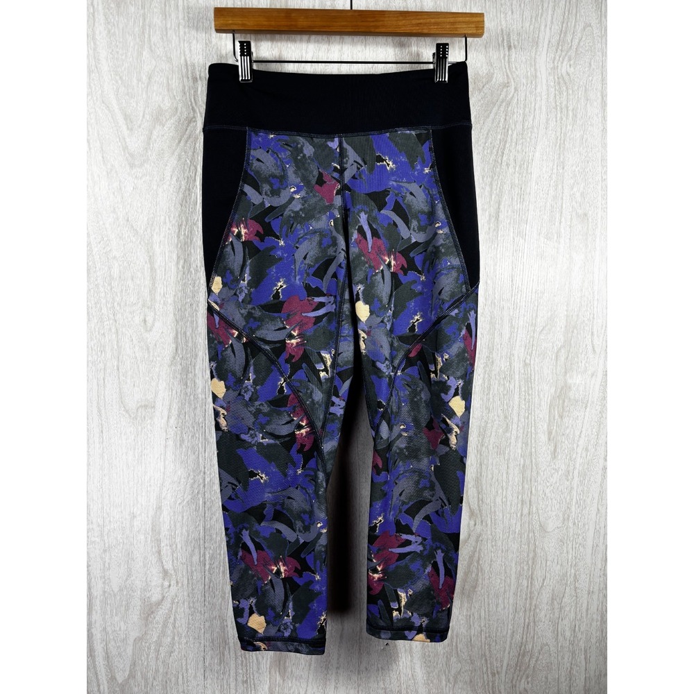 Patagonia Centered Crops Leggings Women's M Floral Yoga Run Climb Activewear‎